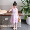 Váy Bé Gái Mùa Hè, Thiết Kế Cổ Sen Dáng Suông Phối Bèo, Phù Hợp Đi Chơi, Sinh Nhật OH KIDS OH47