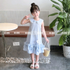 Váy Mùa Hè Bé Gái, Thiết Kế Cổ Sen Dáng Suông Phối Bèo, Phù Hợp Đi Chơi, Đi Biển OH KIDS OH47